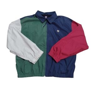 Vintage 90s Chaps Ralph Lauren Mens XL Colorblock Golf Windbreaker Grail - Rare
